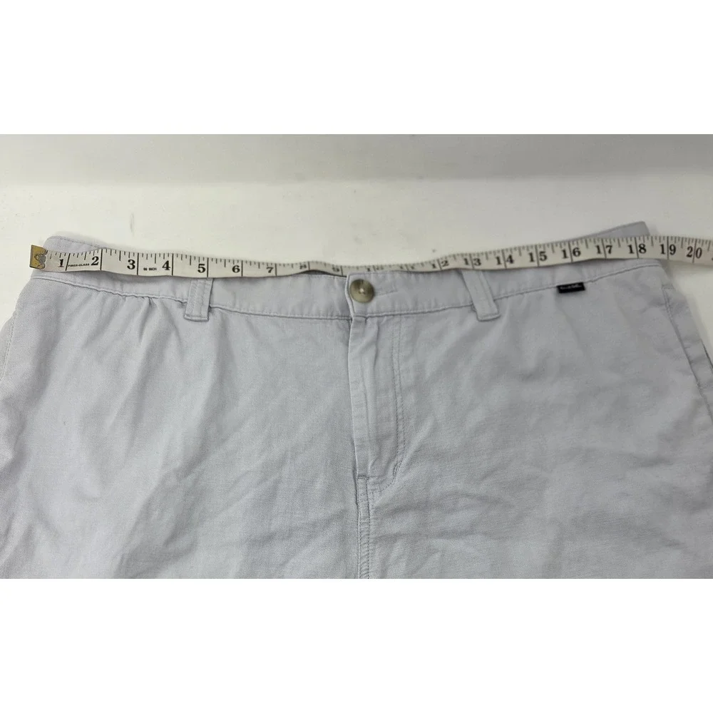 Travis Mathew Shorts Mens 38 Gray Golf Chino Performance Stretch Flat Front 9